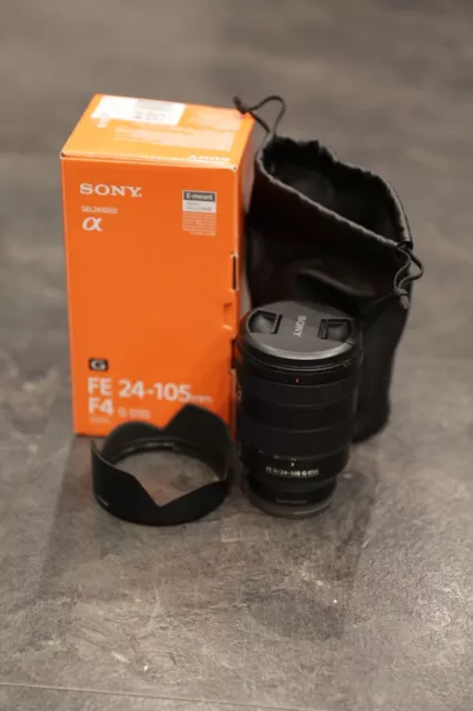 Boxed Sony FE 24-105 mm f/4 G OSS Lens / Sony E-Mount Full Frame Lens