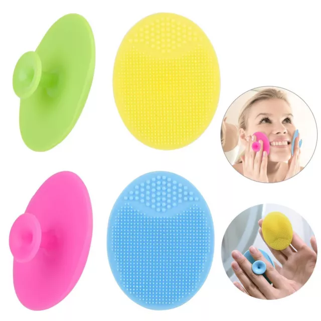 Face Scrubber Soft Silicone Facial Cleansing Brush Face Exfoliator Blackhead Pad