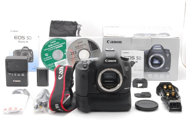 【N MINT+++BOXED S/C 25420】Canon EOS 5D Mark III 22.3 MP Digital SLR BG-E11 JAPAN