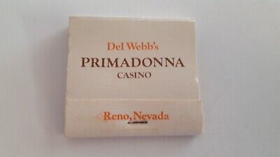 Matchbook Del Webb's Primadonna Casino. Reno Nevada    FULL. C1