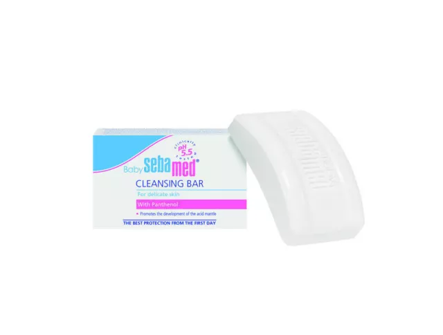 Sebamed Unisex Kids Baby Cleansing Bar for Delicate Skin with Panthenol 100 g