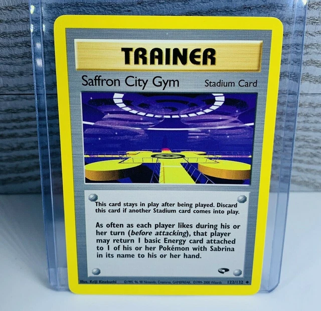 SAFFRON CITY GYM Trainer 122/132 Gym Challenge Pokemon Card NonHolo 8