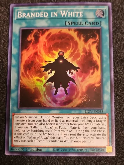 Yugioh Branded in White LIOV-EN055 Super Rare 1st Ed NM