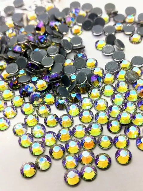Cristales de espalda plana plateados cielo nocturno grado AAAA SS20 100 piezas de alta calidad