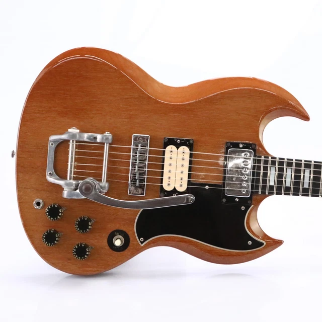 1973 GIBSON SG Standard Walnut Electric Guitar w/ Bigsby & Case 50885