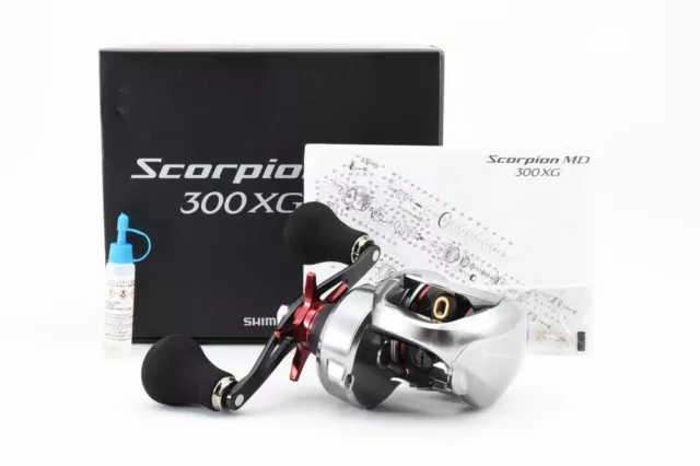 🌟Mint🌟 Shimano Scorpion MD 300XGLH Right Baitcasting Reel W/BOX JAPAN #382