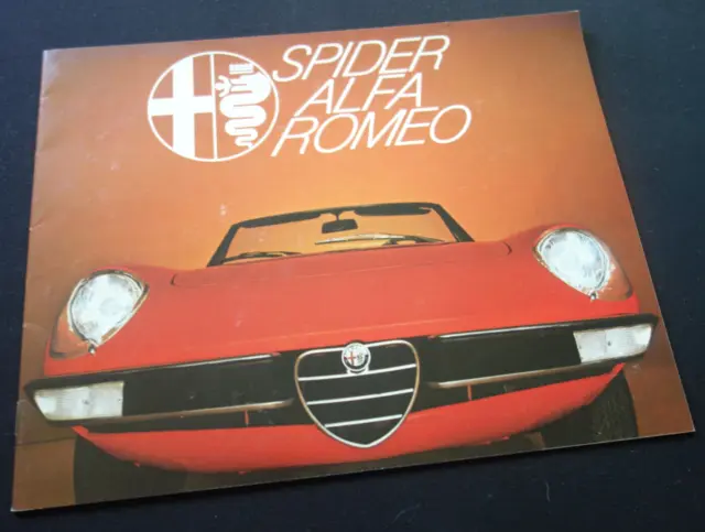 ALFA ROMEO SPIDER.....16-Seiten-Prospekt...TOLL + TOP.....1979