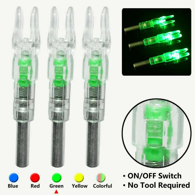 6PCS Led Lighted Nocks for Arrows with .244"/6.2mm Inside Diameter for Hunting 3