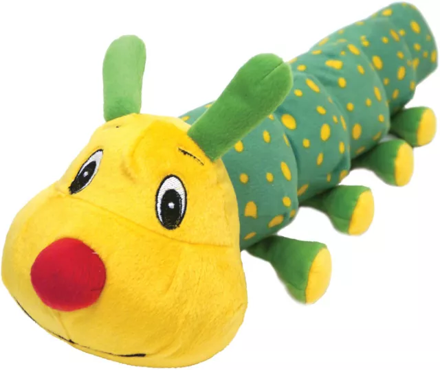 Rosewood Colin Caterpillar Maxi Dog Toy | Squeaky Plush Giant Extra Large Soft