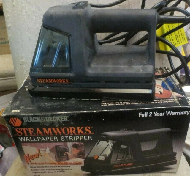 BLACK & DECKER Steamworks Wallpaper Stripper Steamer with Manual in Box mod 1200 £23.59