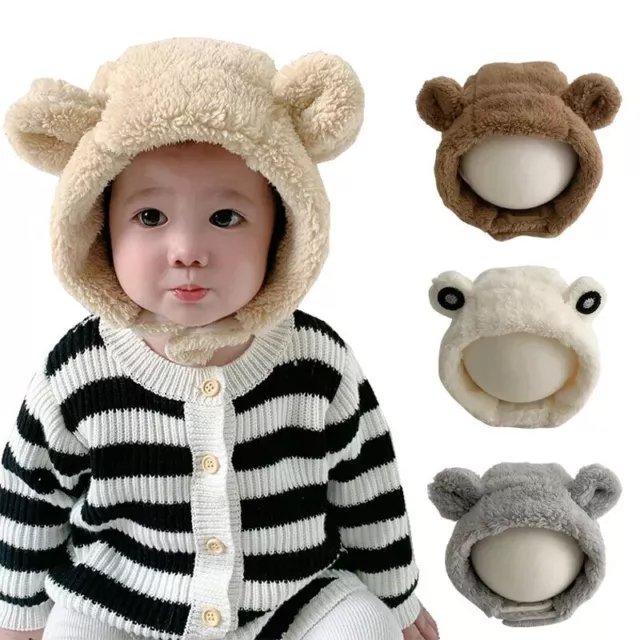 Winter Baby Hat Infant Beanie Fleece Faux Lamb Wool Toddler Cap for Girls Boys