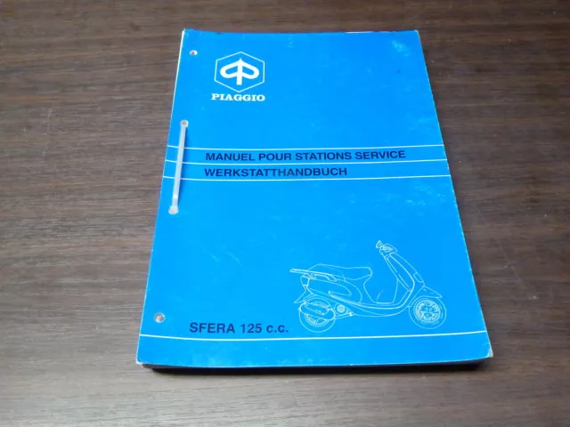 Manuel Revue Technique D Atelier Piaggio Sfera 125 4T 1995 ->