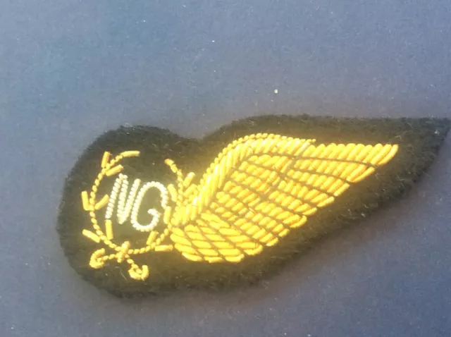 Made Up WW2 Embroidered British Flying Badge RAF WING Patch Brevet NG insignia