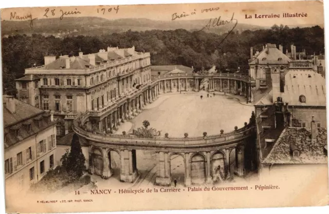 CPA Nancy-Hémicycle de la Carriére-Palais du Gouvernement-Pépiniére (187250)