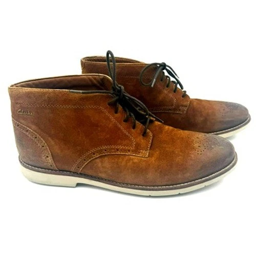 Chaussures Clarks Raspin Pour Homme - Taille 9.5 (Medium), Couleur Beige, Style Oxford Décontracté, Neuves En Boîte
