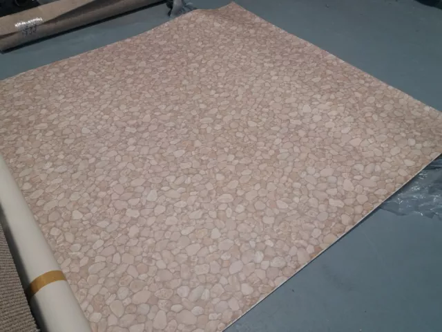 Brandneu Kieselstein Lino Vinyl Kissenblume - 1,5 M X 2 M
