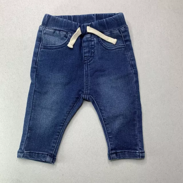 Girls,Boys size 000, Seed, stretch knit denim pants, elasticated, NEW