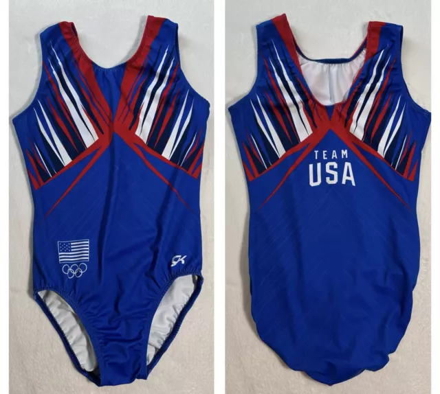 GK ELITE GYMNASTICS Leotard PATRIOTIC Team Replica TEAM USA Olympic
