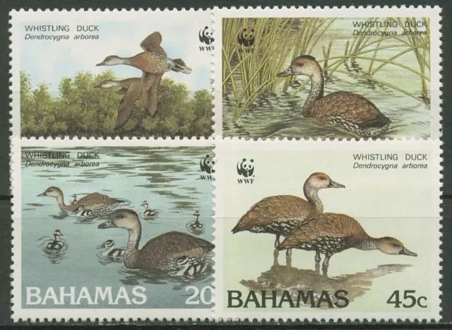 Bahamas 1988 WWF Tierschutz Gänse Pfeifgans 672/75 postfrisch