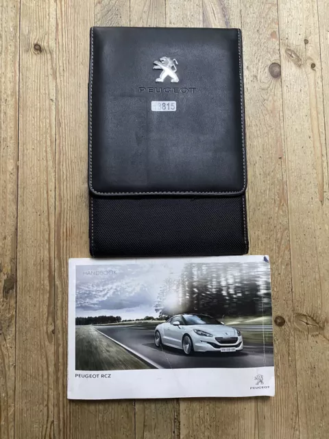 2013-2016 PEUGEOT RCZ OWNERS HANDBOOK MANUAL PACK AND WALLET 2013 Ref13815