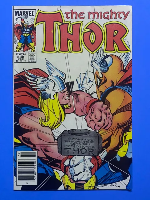 The Mighty Thor #338 (Marvel 1983) Newsstand | 2Nd Beta Ray Bill Fn/Vf 7.0