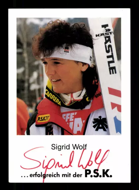 Sigrid Wolf Autogrammkarte Original Signiert Skialpine + A 221490