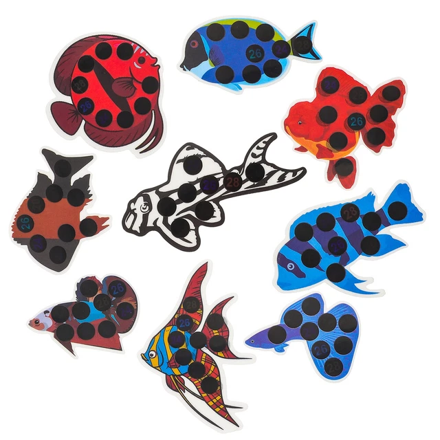 9 piezas medidor de temperatura para acuario termómetro medidor de temperatura digital probador de temperatura