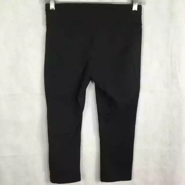 Lucy Leggings Womens Sz S Black Powermax Stretch Knit Crop Athletic Legging 3