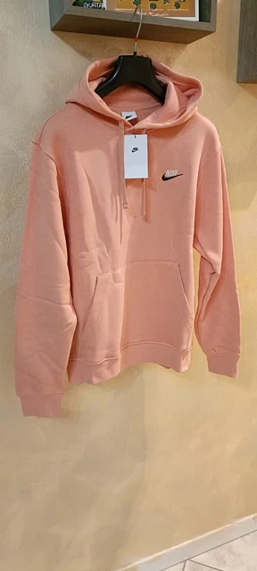 NIKE felpa Unise CON CAPPUCCIO   ARANCIONE style con logo original nuova