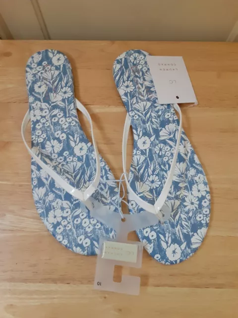 LC Lauren Conrad Woman's Flip Flops Size 10   NEW WITH TAGS
