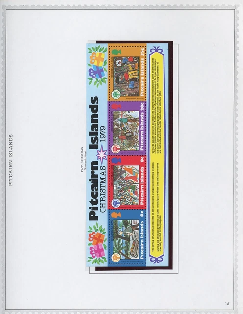PITCAIRN ISLANDS Album Page Lot #126 - SEE SCAN - $$$