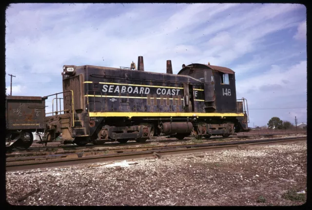 Original Rail Slide - SCL Seaboard Coast Line 148 Uceta YD FL 4-1974