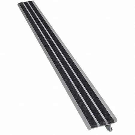 SUPERGRIT 121BF-BLA5 1 7/8" Stair Nosing 5'0" Black Surehold Anchors