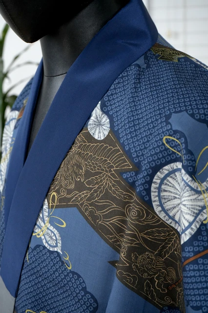 Dear Vanilla Japanese Juban Undergown Men's Kimono Authentic Vintage Japan Mint 4