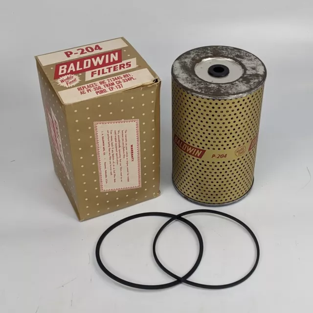 Baldwin P-204 Hydraulic Oil Filter Element - NOS - 213445-r91 CH-334PL PF-350