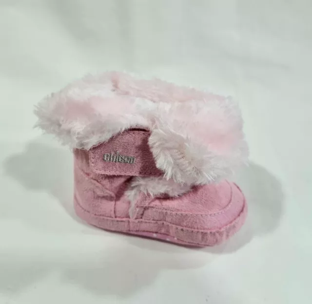 Chicco Scarpe Neonata Stivaletto Invernale Rosa con Pelliccia all'Interno n.19 5