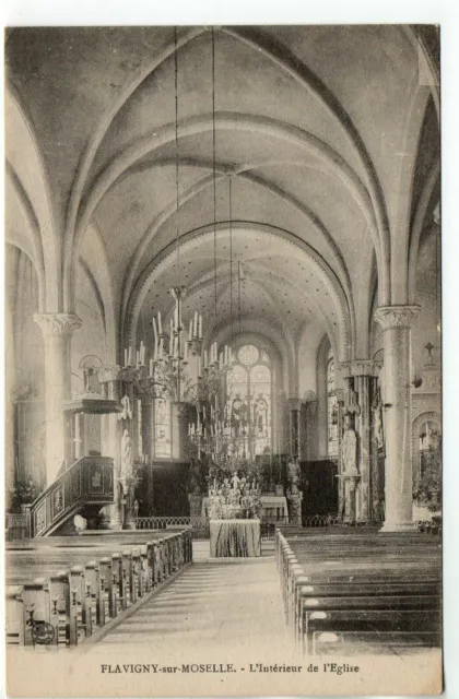 FLAVIGNY - Meurthe et Moselle - CPA 54 - l' interieur de l' église