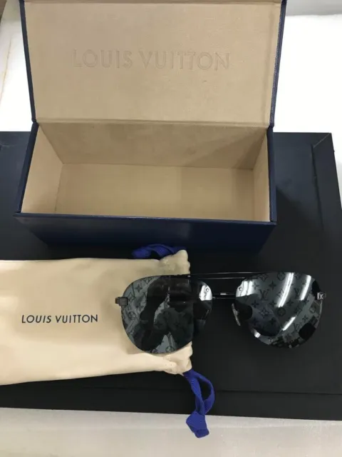 Louis Vuitton Z1019E Clockwise Sunglasses, Silver, E
