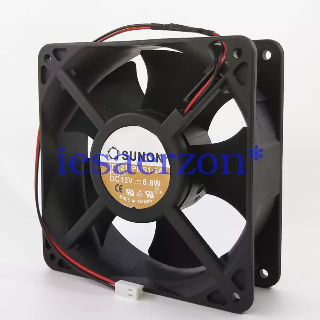 for SUNON KD1212PMS1-6A Server chassis cooling fan 12V 6.8W 120*120*38mm 2pin