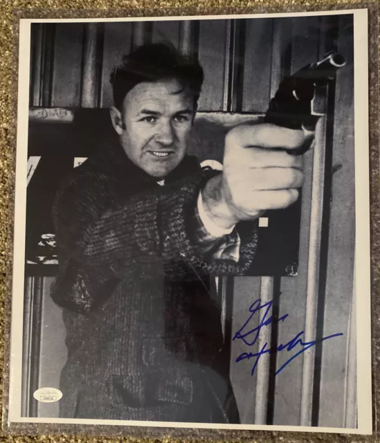 Gene Hackman French Connection Autographed Signed 11x14 Photo Authentic JSA COA