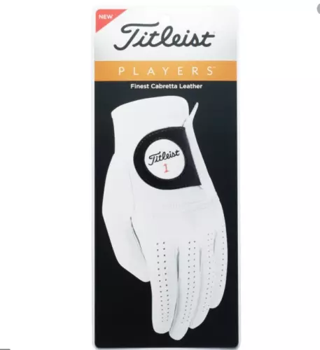 Titleist Players Pearl White Leather Golf Gloves - Pick Fit, Size & Quantity