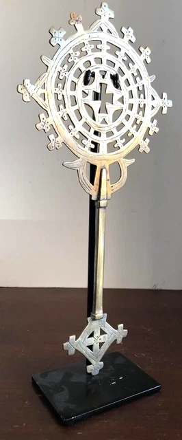 VINTAGE ANTIQUE CATHOLIC COPTIC/Greek Orthodox Blessing Cross/Crucifix