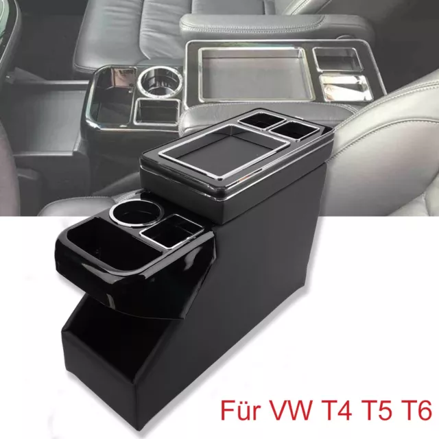 NEU Mittelkonsole Staufach Für VW T4 T5 T6 Multivan Console Opel Toyota Schwarz