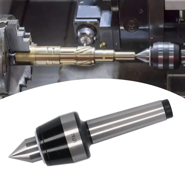 Revolving Center MT4A Steel 0.005 Accuracy 60° Turning Taper Tool For Lathe