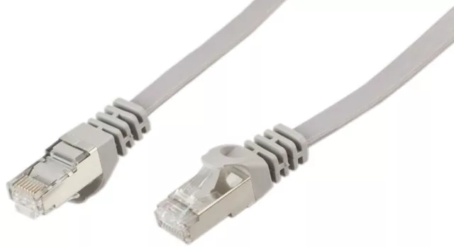 DIGITUS Patchk.Cat.6a U-FTP 5m Grey Flat, AWG 30, PVC (US IMPORT)