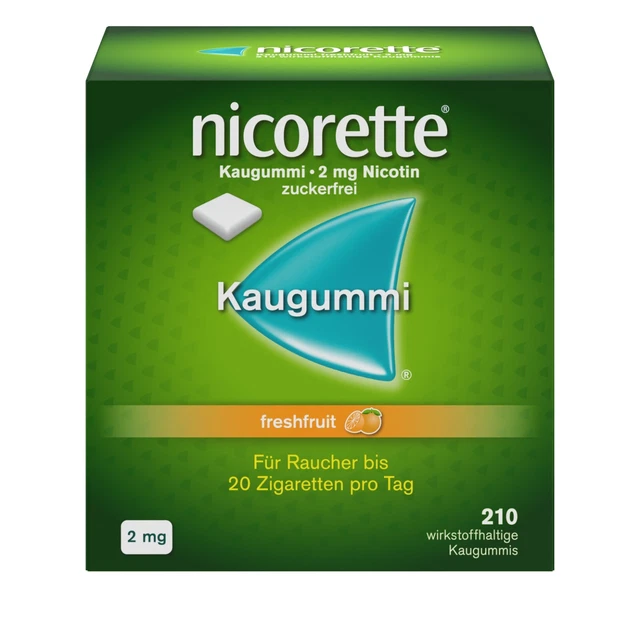 NICORETTE Kaugummi 2 mg freshfruit, PZN: 17594104