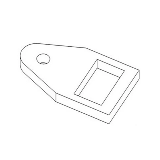 104629A Drawbar Roller End Plate Support for Oliver/White Tractors