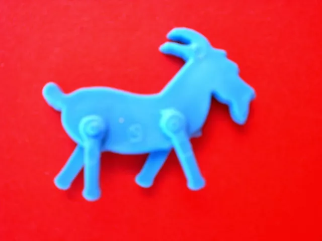 1979 Bunte Figuren  ZIEGE blau  RES PLASTIC  RAR!