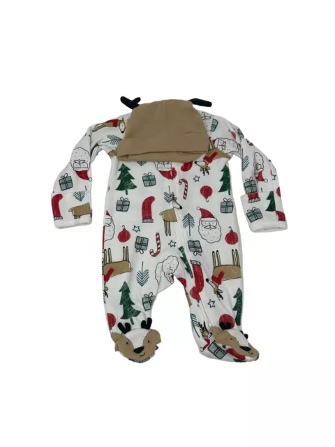 NEW Just One You Carter's Christmas Reindeer Hat Size Newborn Bodysuit Outfit