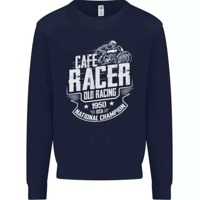 Felpa da uomo moto Cafe Racer Old Racing Biker 2
